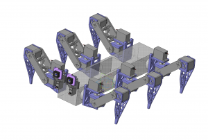 hexapod robot 3d model